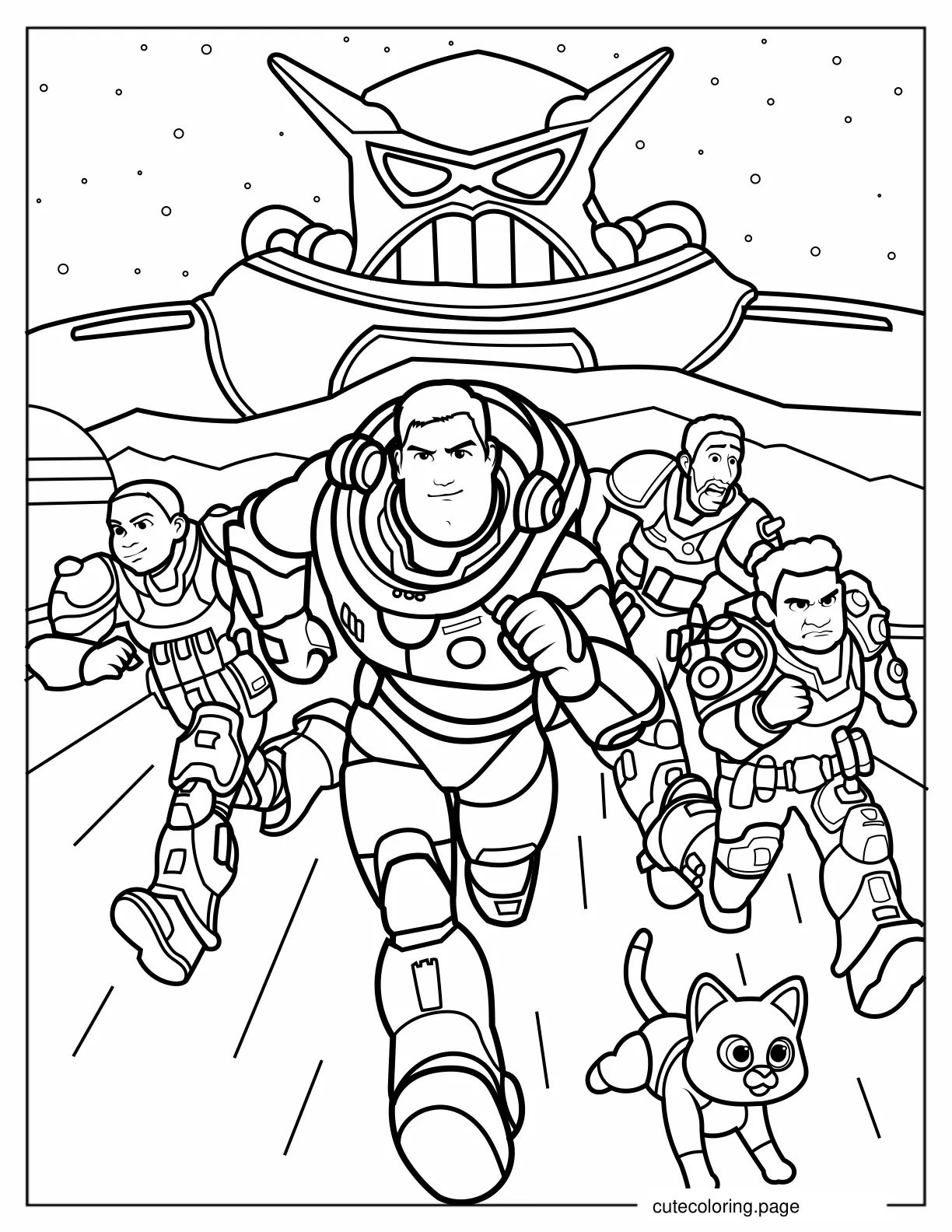 Lightyear Movie Poster Coloring Page coloring page