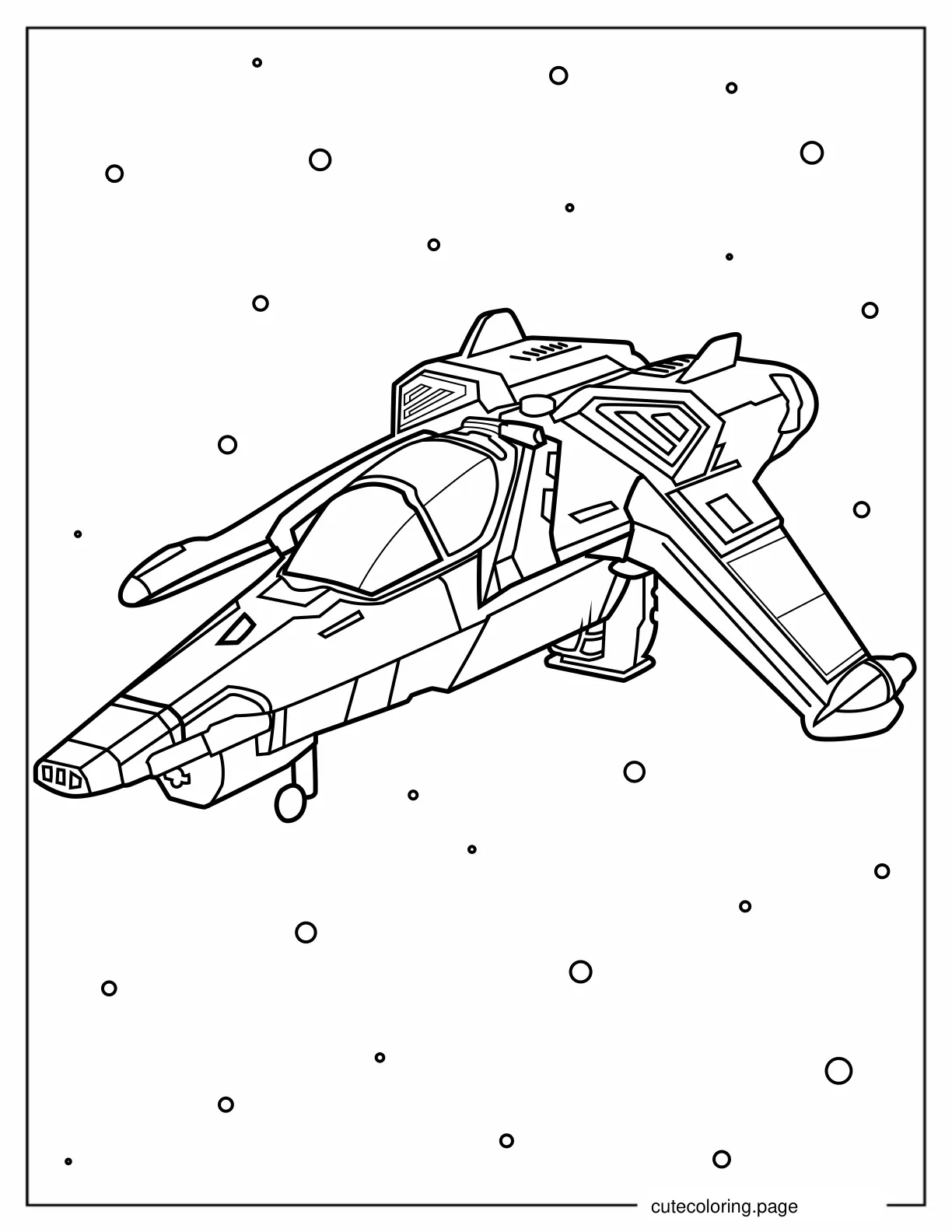 Star Cruiser 42 Coloring Page coloring page