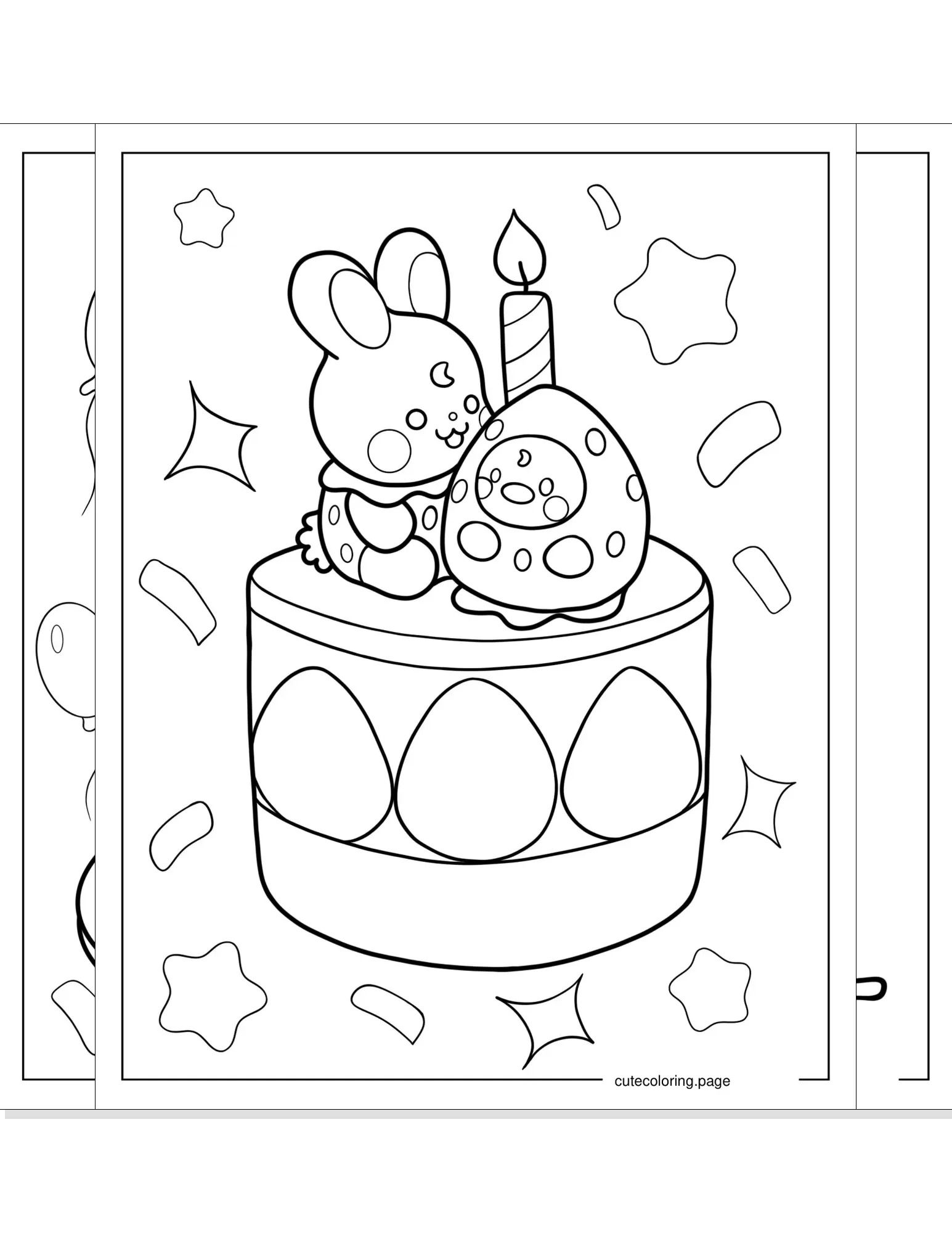 cake coloring pages coloring page