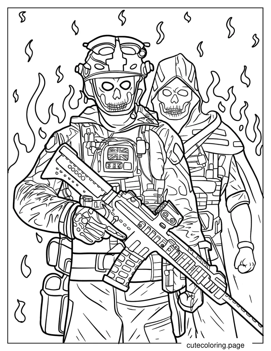 Call Of Duty Ghosts Poster coloring page