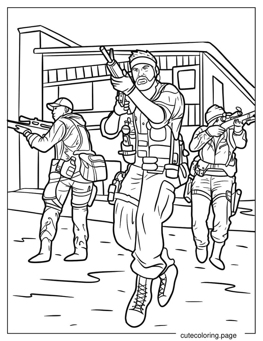 Call Of Duty Warzone Snipers Coloring Sheet coloring page