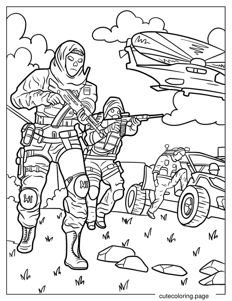 Call of Duty_ Modern Warfare 2 Coloring Page coloring page