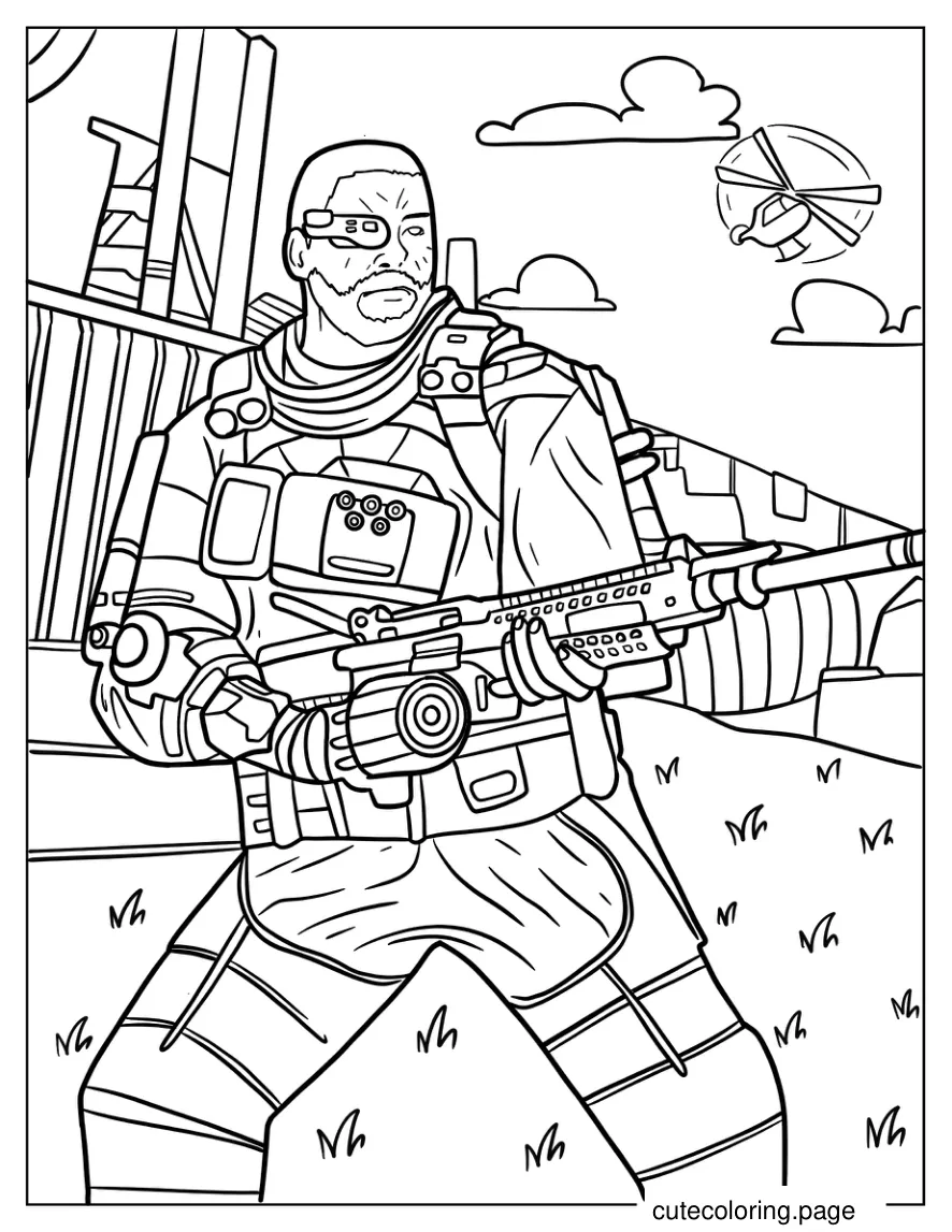 Epic Nomad Druid Skin Call Of Duty Mobile coloring page