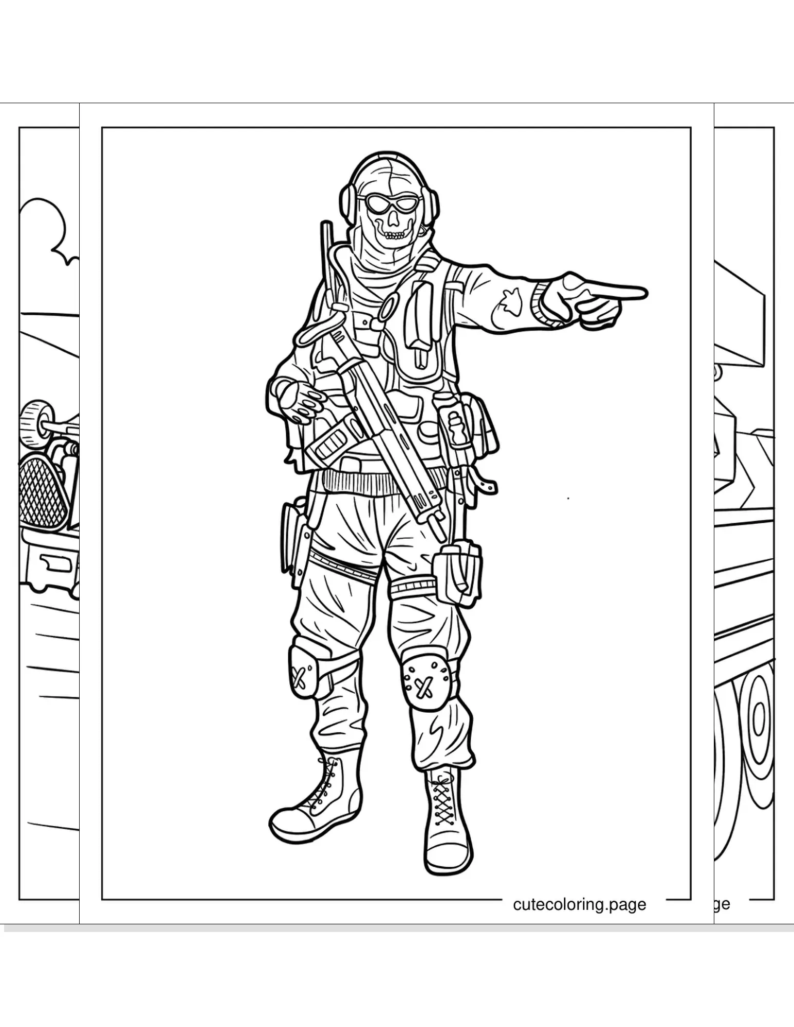 call of duty coloring pages coloring page