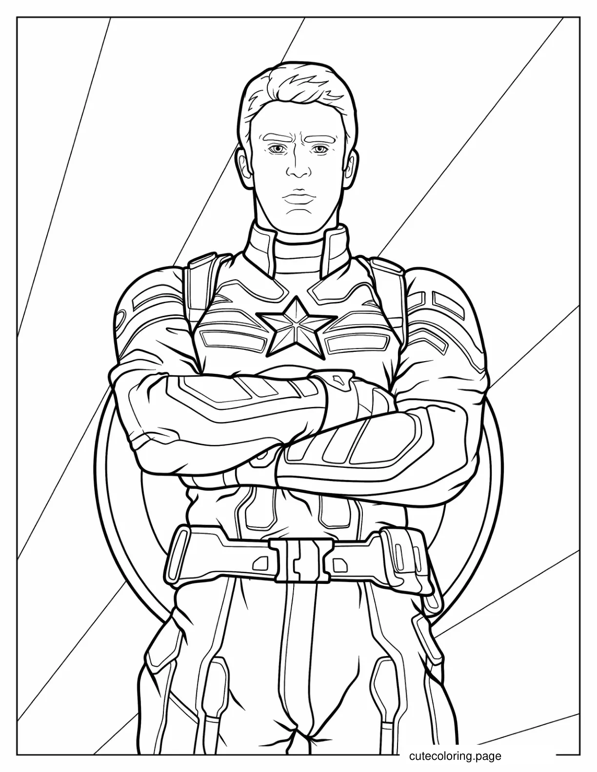 Captain America Coloring Page coloring page