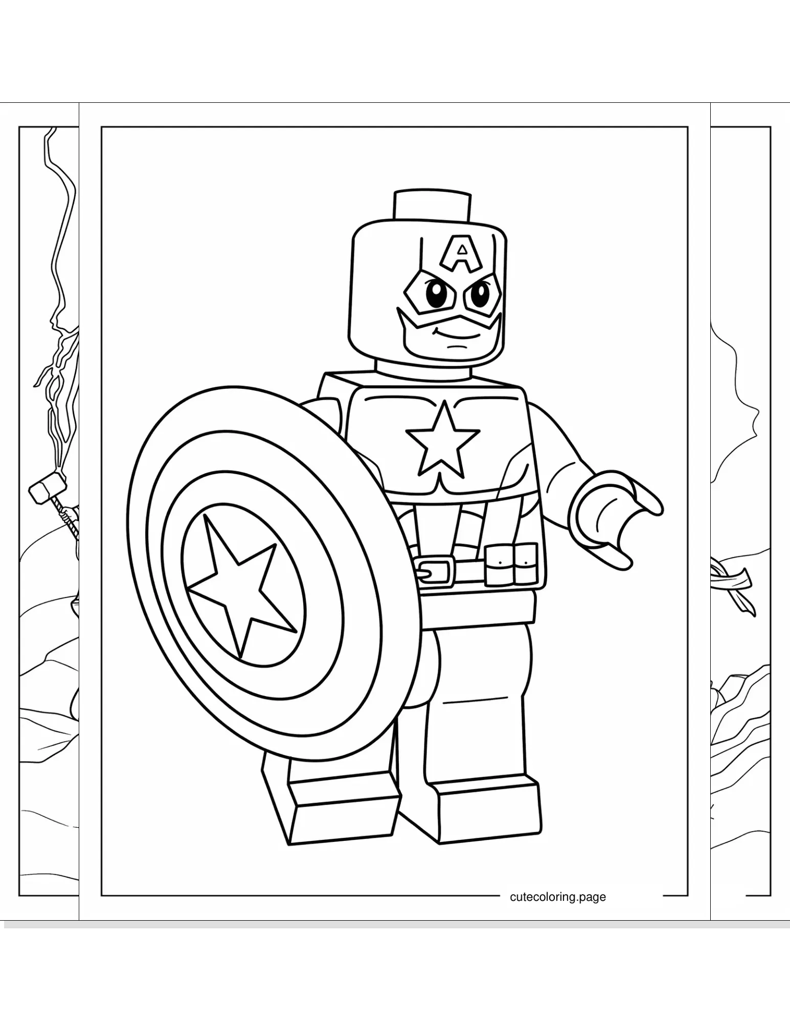 captain america coloring pages coloring page