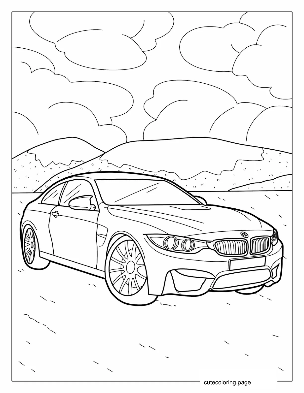 BMW Coloring Page coloring page