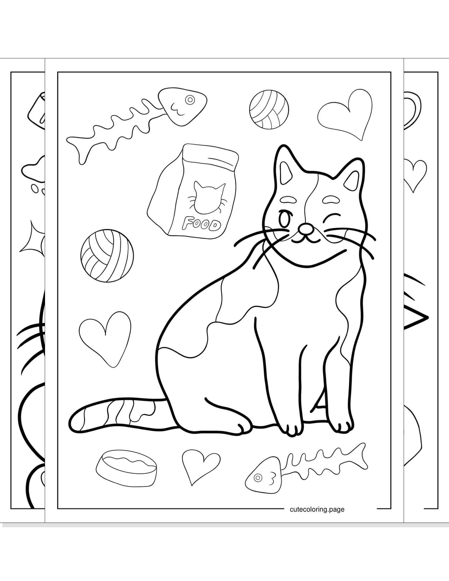 cat coloring pages coloring page