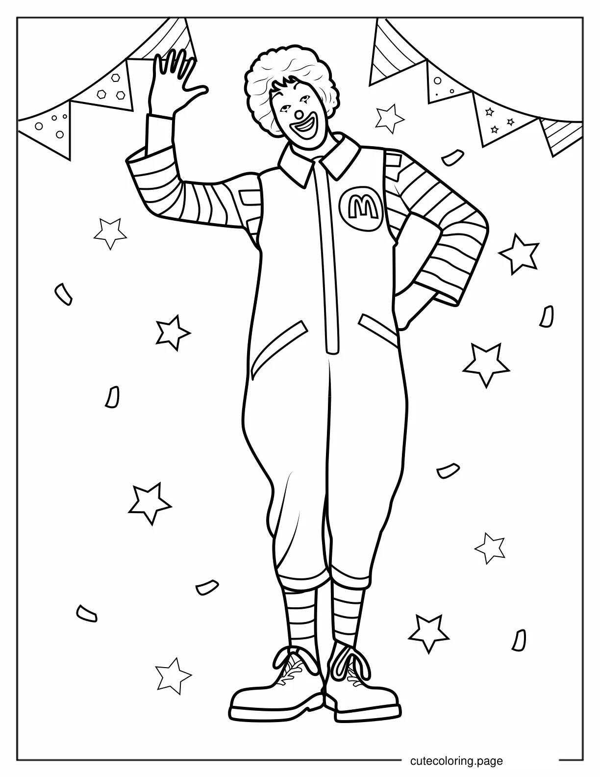 Coloring Page of Ronald McDonalds coloring page