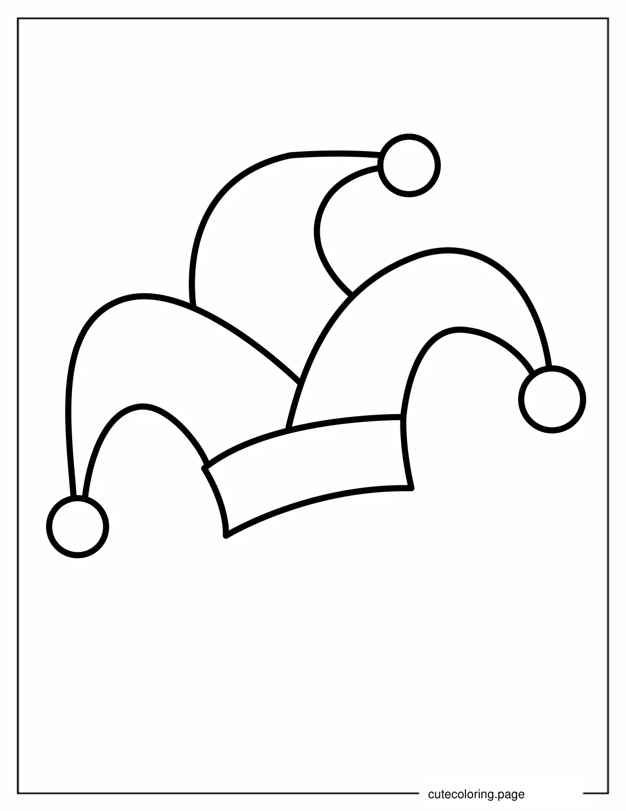 Jester Hat coloring page