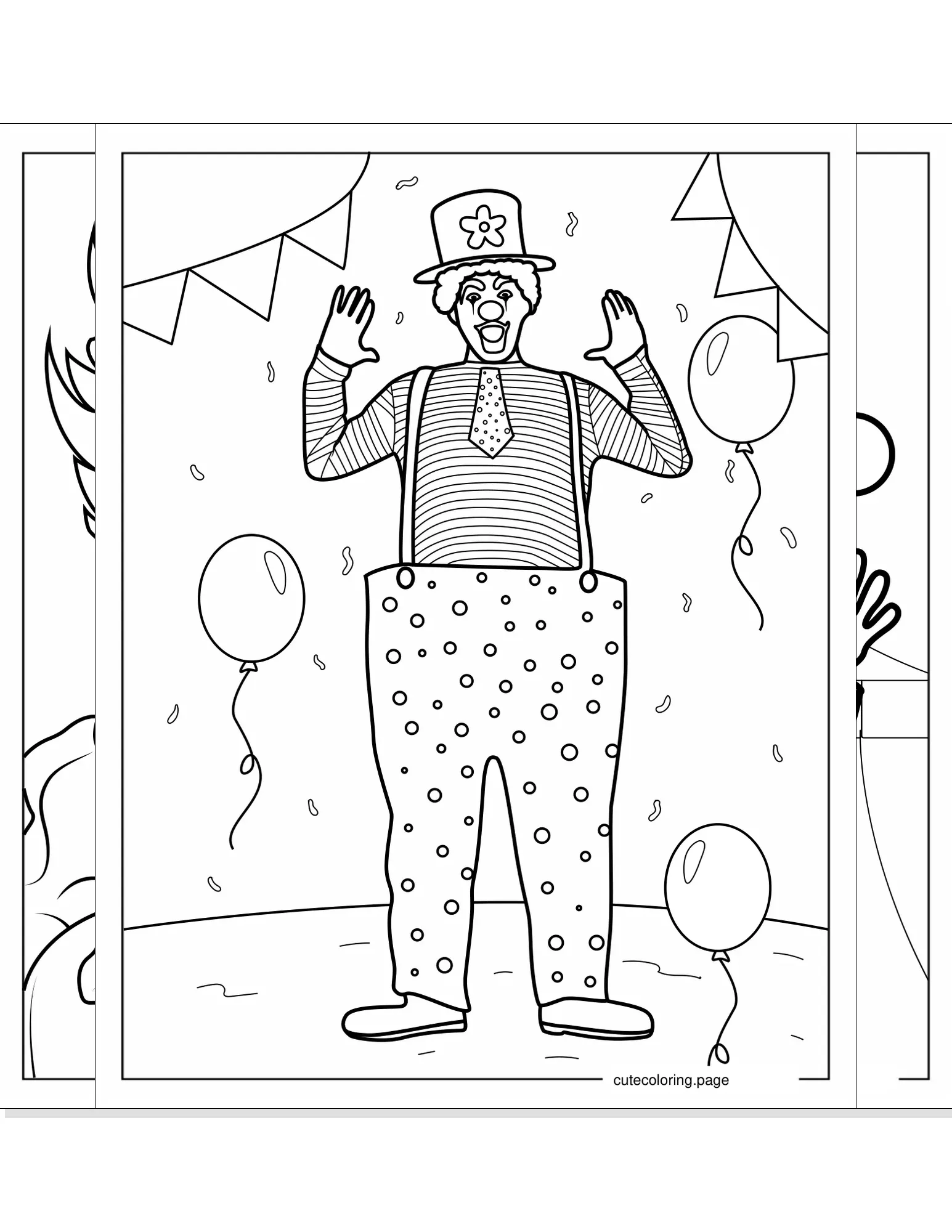 clown coloring pages coloring page