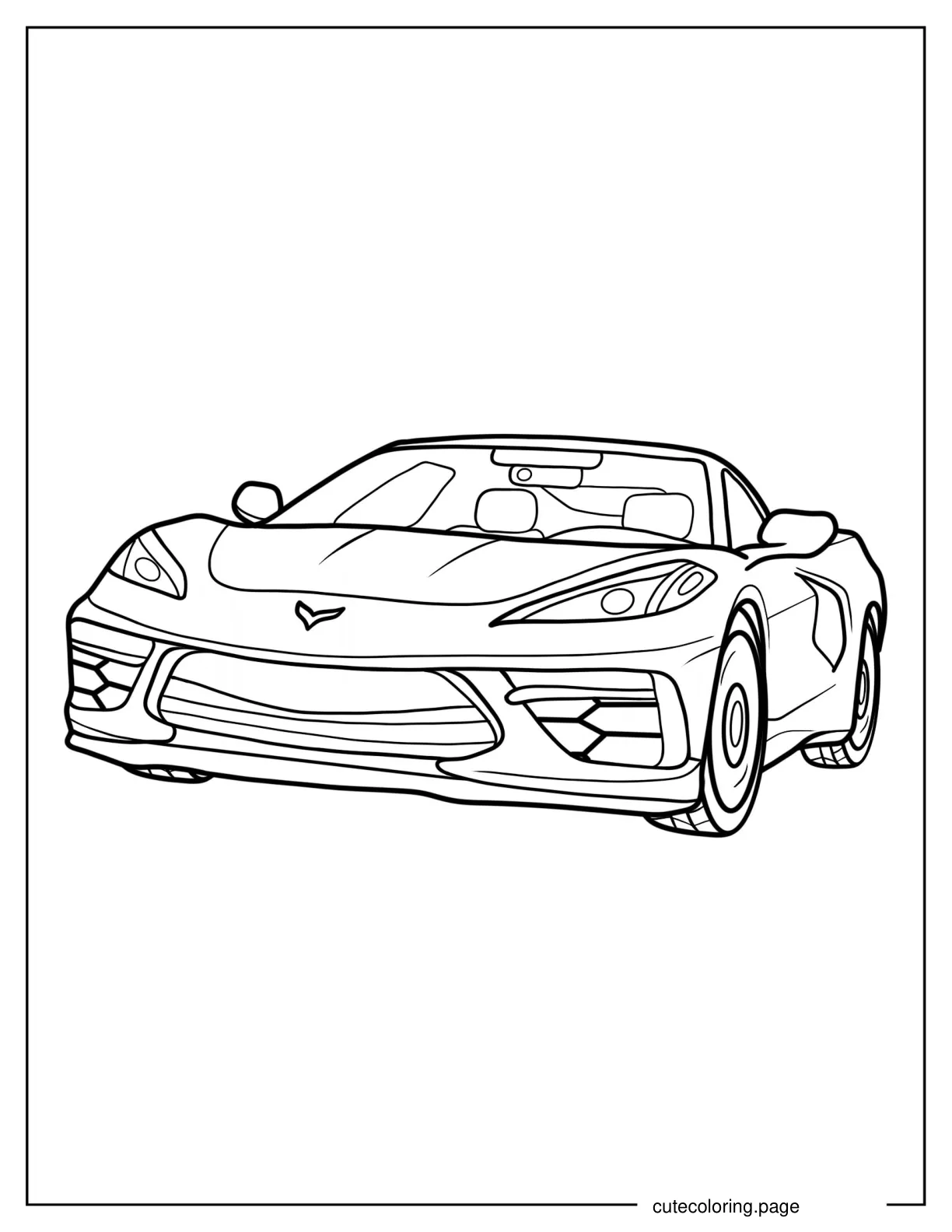 Chevrolet Corvette ZR1 Coloring Sheet coloring page