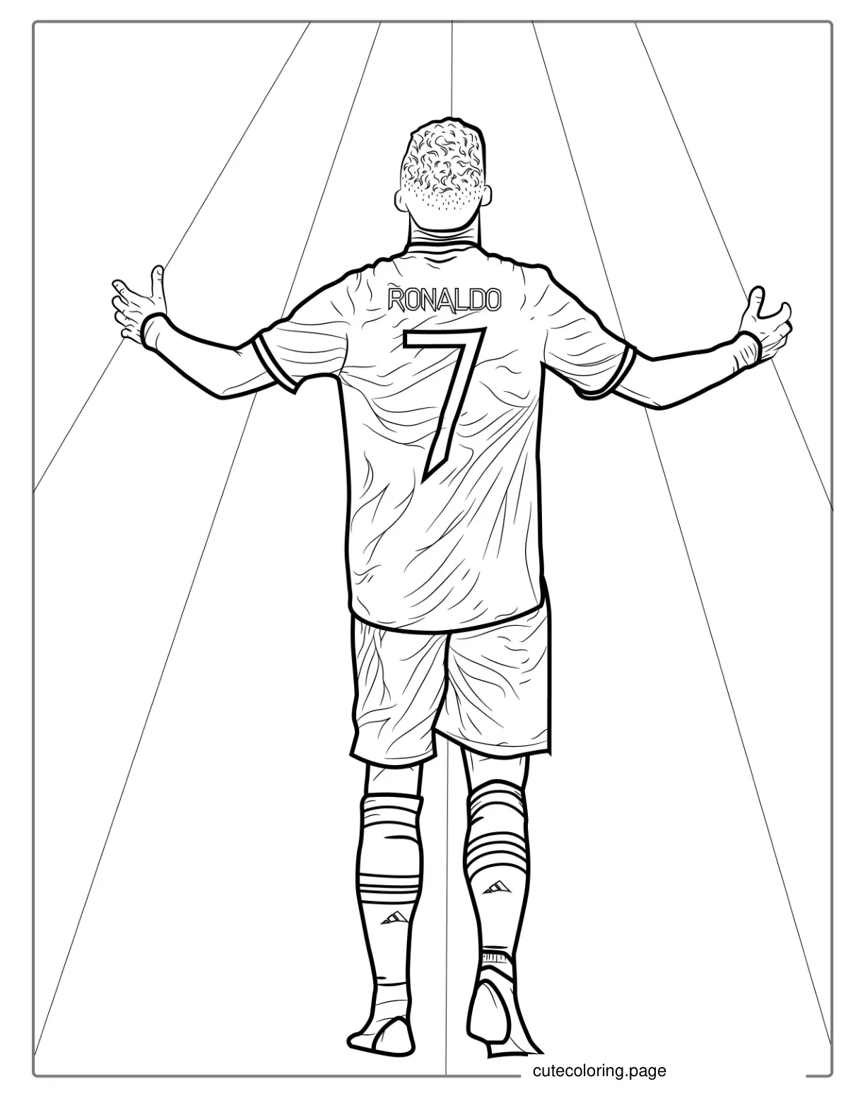 Cristiano Ronaldo Coloring Page coloring page