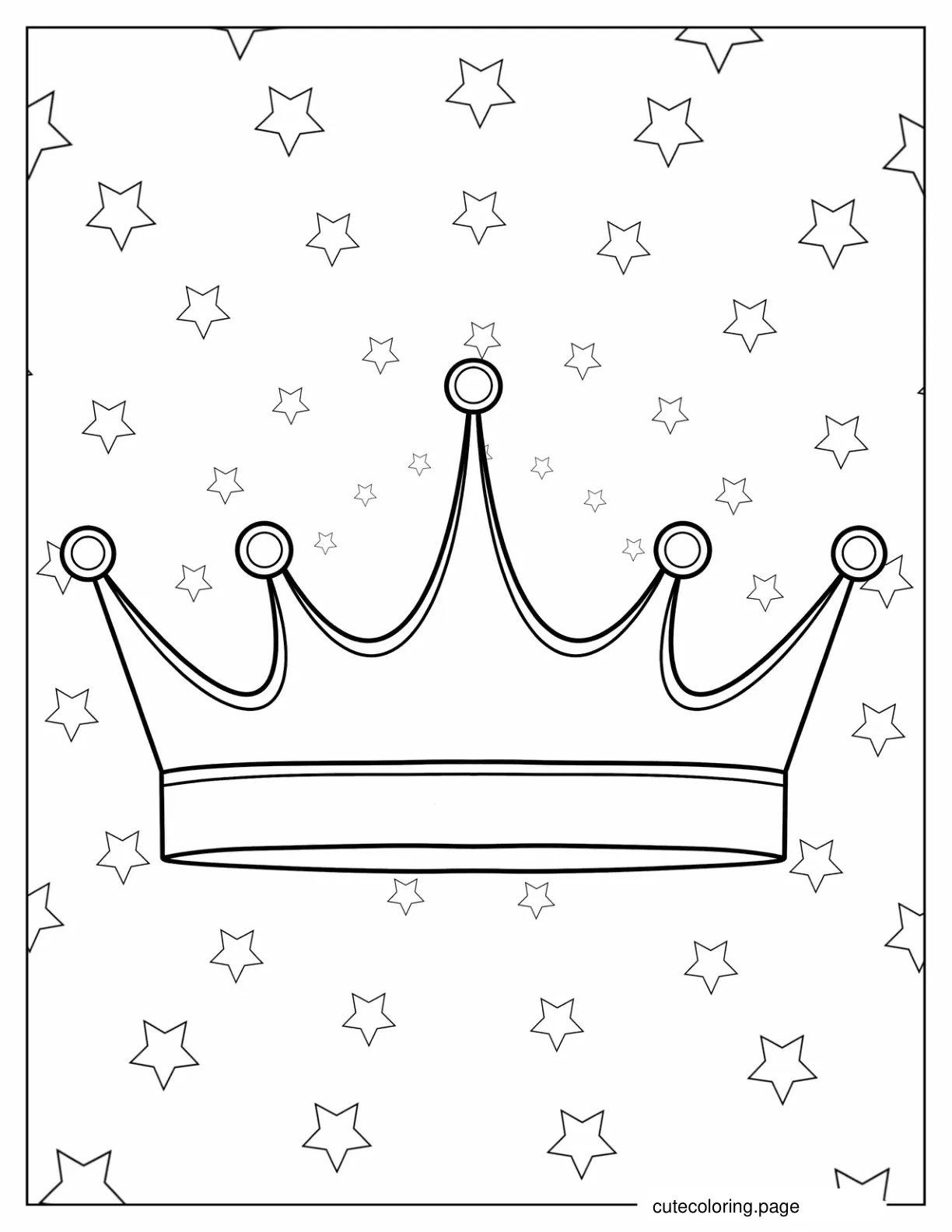 Eastern Crown Coloring In For Preschoolers coloring page