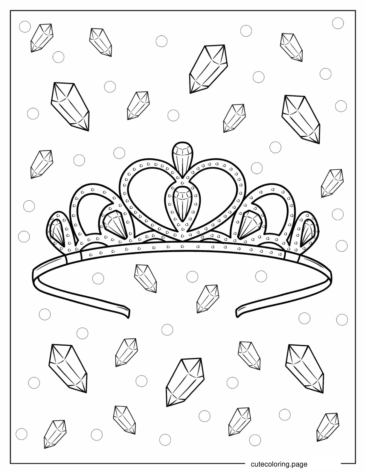 Kawaii Crown Coloring In coloring page