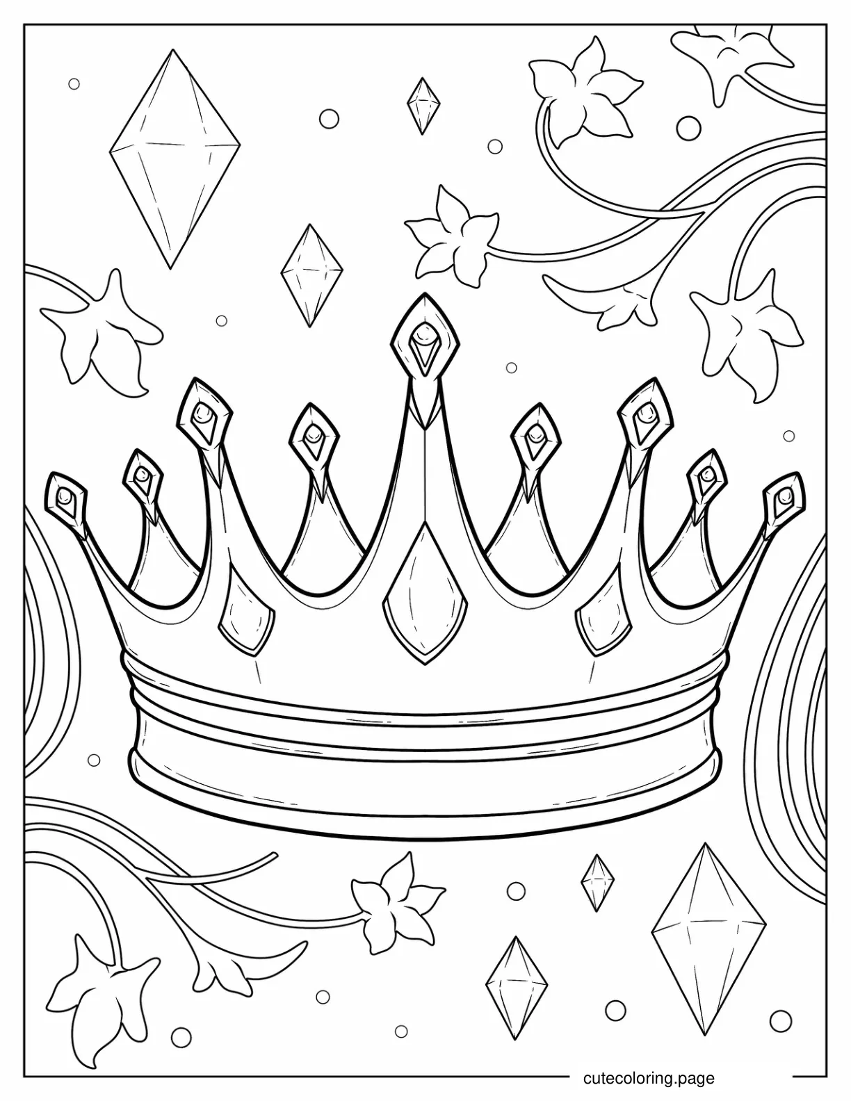 Old Fashioned Crown coloring page