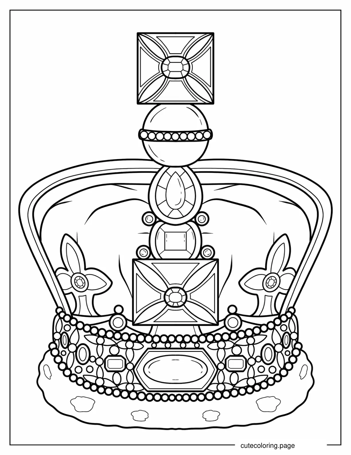 St Edward_s Sapphire coloring page