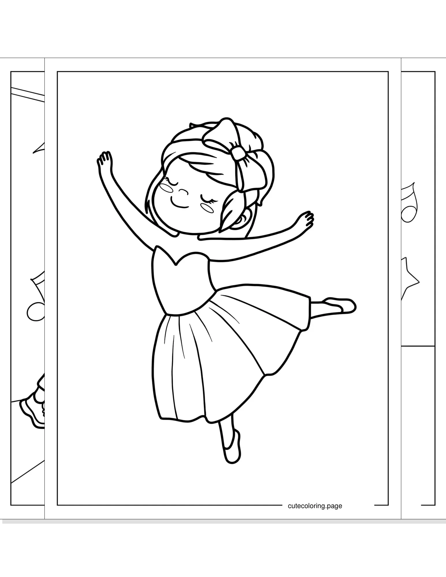 dancing coloring pages coloring page