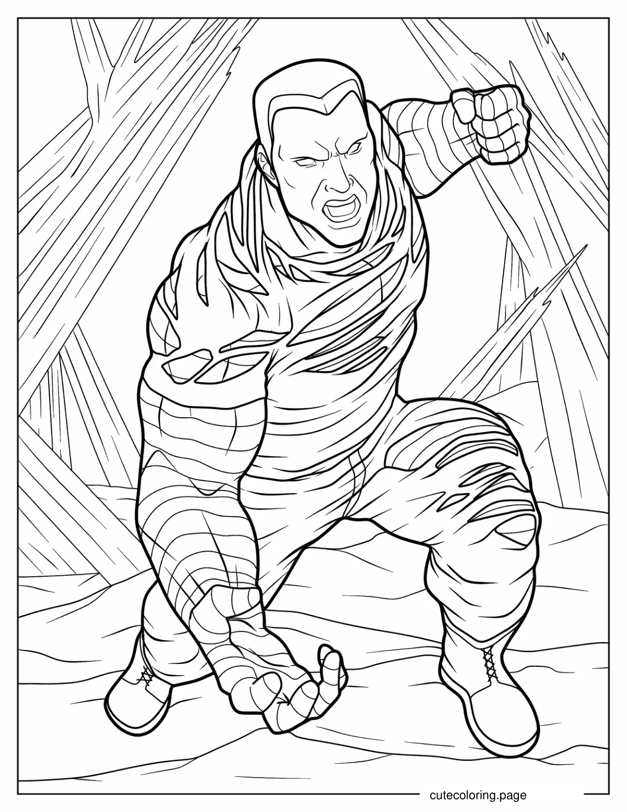 Colossus From Deadpool coloring page