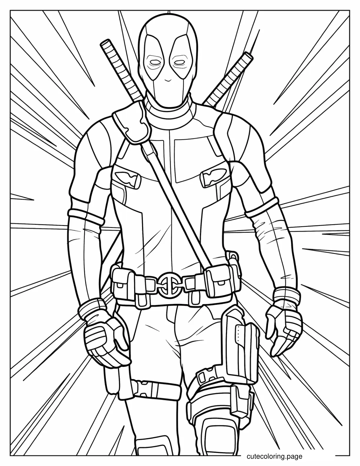 Deadpool Coloring Page coloring page