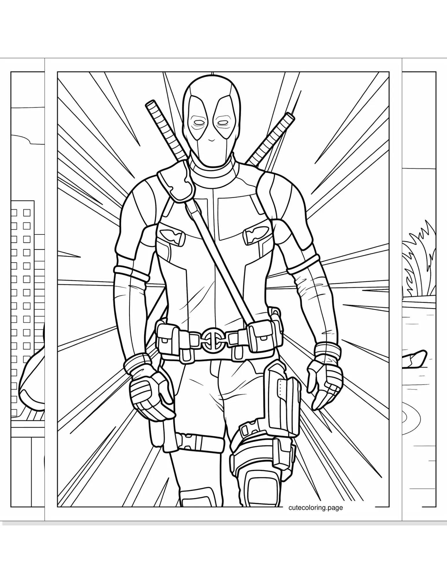 deadpool coloring pages coloring page