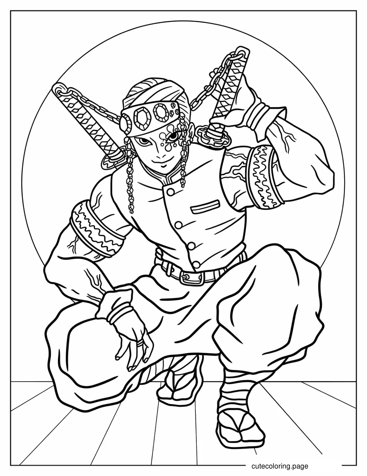 Tengen Uzui coloring page