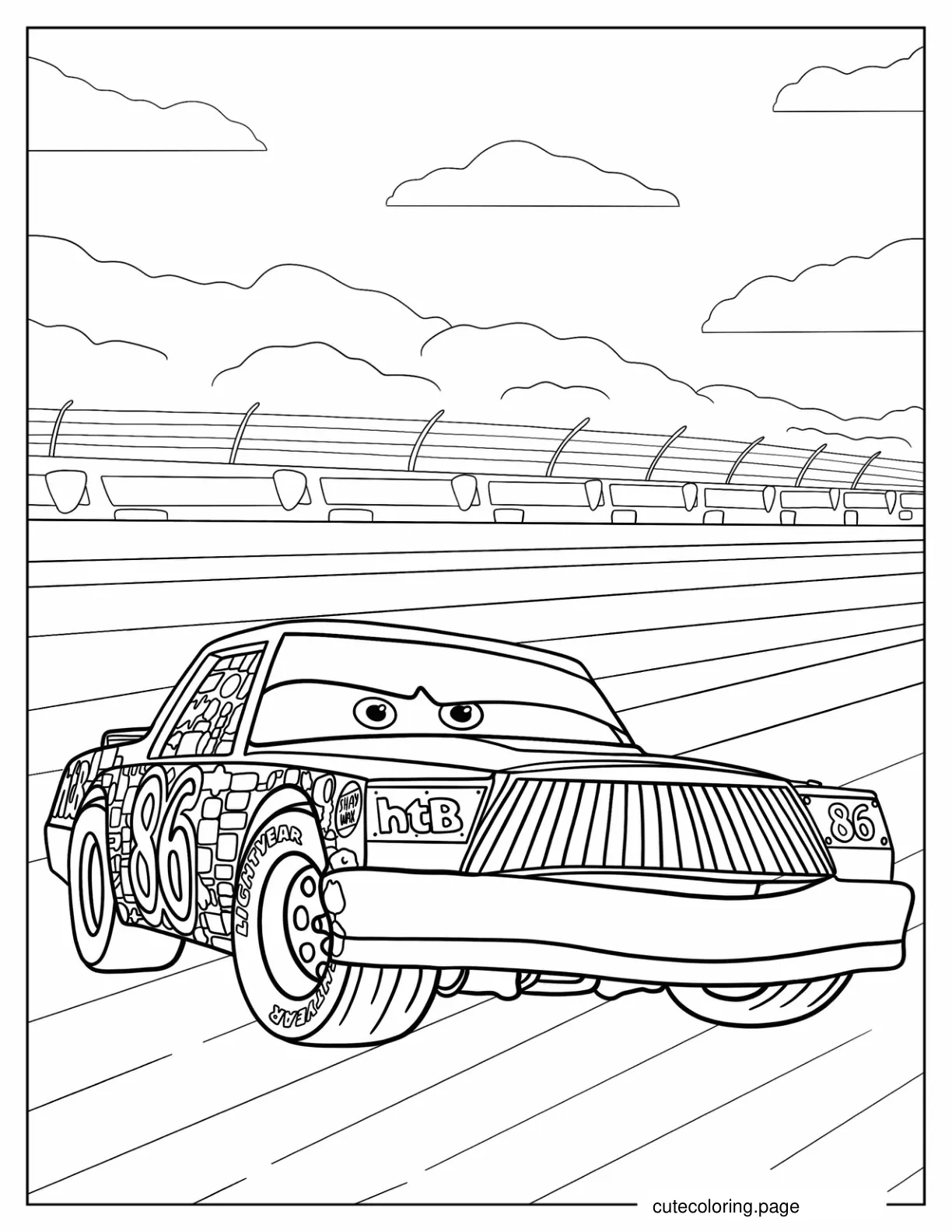 Chick Hicks coloring page