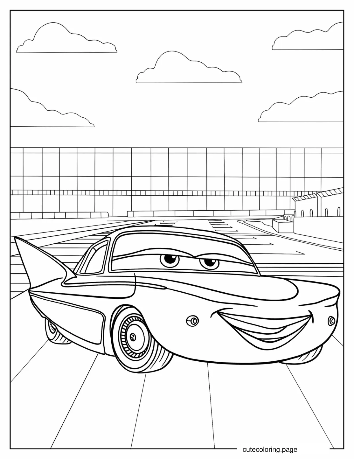 Flo Smiling Coloring Sheet coloring page