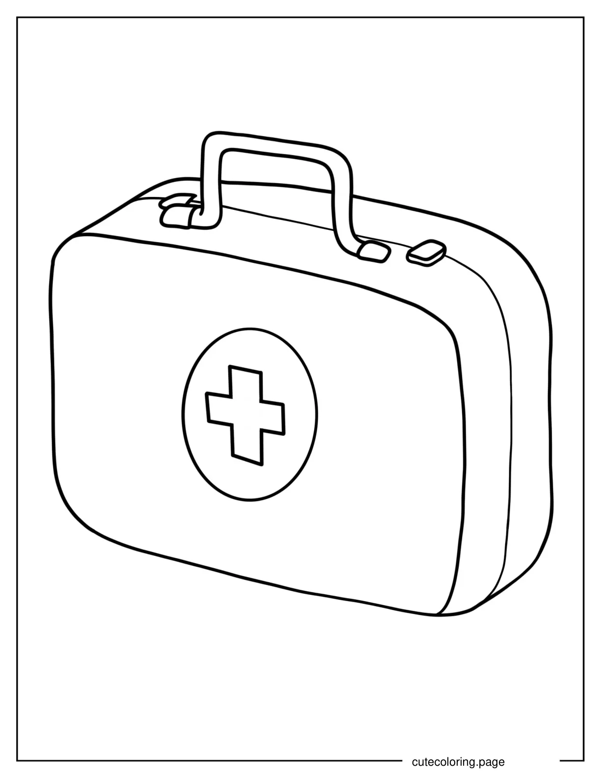 Coloring Page Of a Doctors Bag coloring page