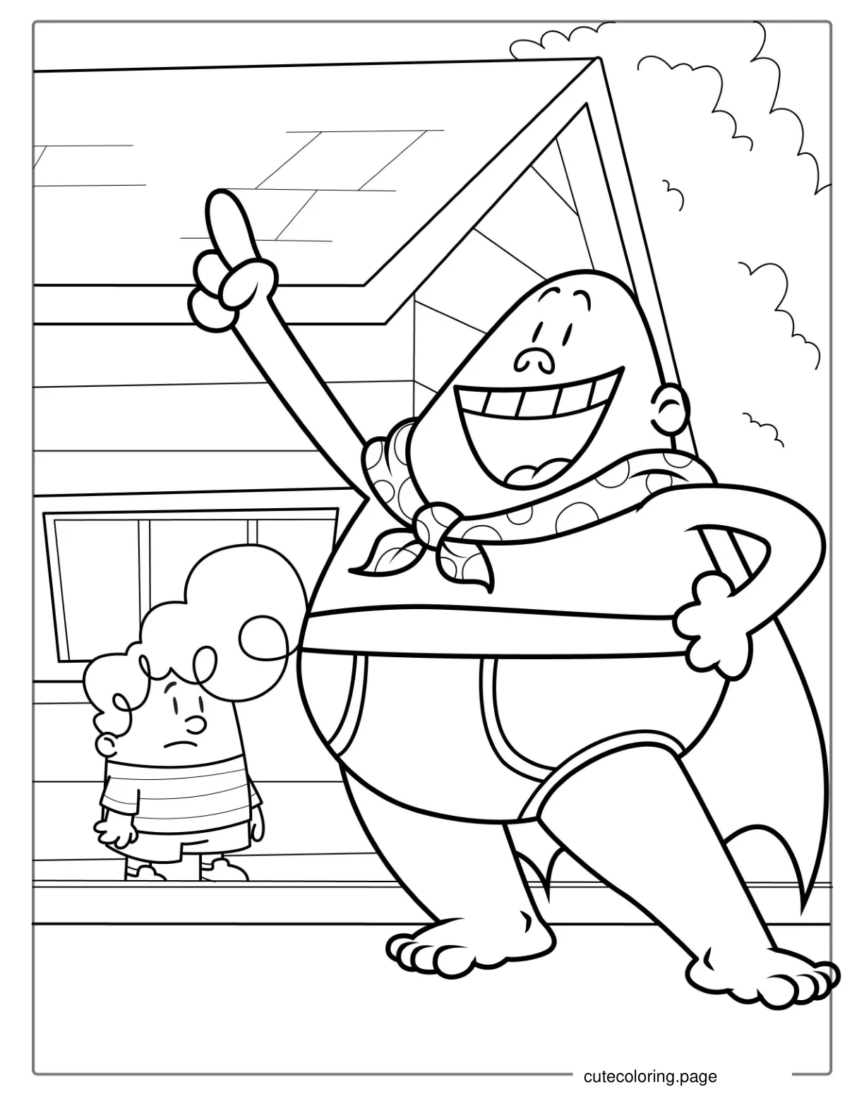 Captain Underpants Coloring Page coloring page