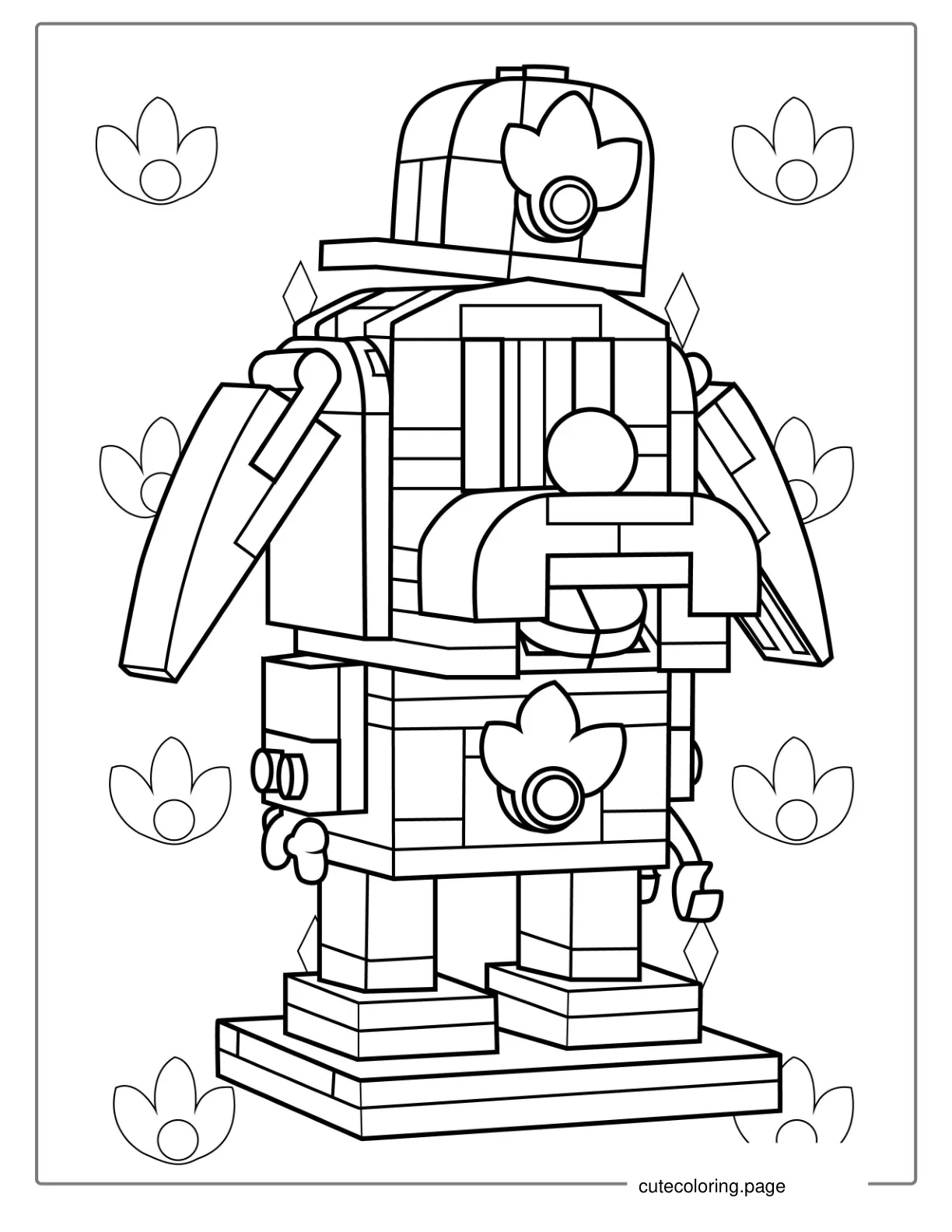 Lego Dog Man Coloring Sheet For Kids coloring page