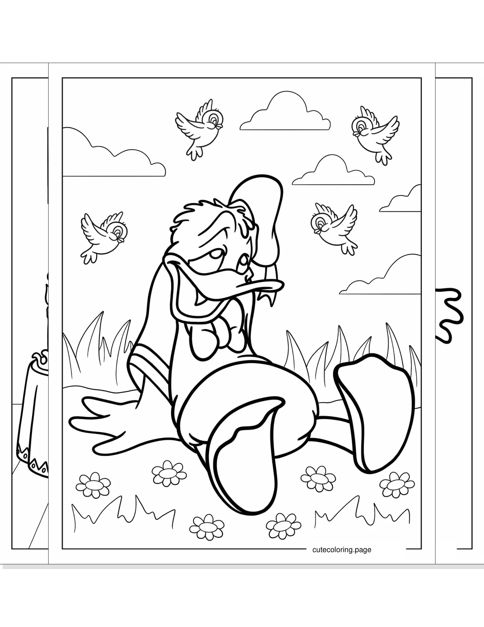 donald duck coloring pages coloring page