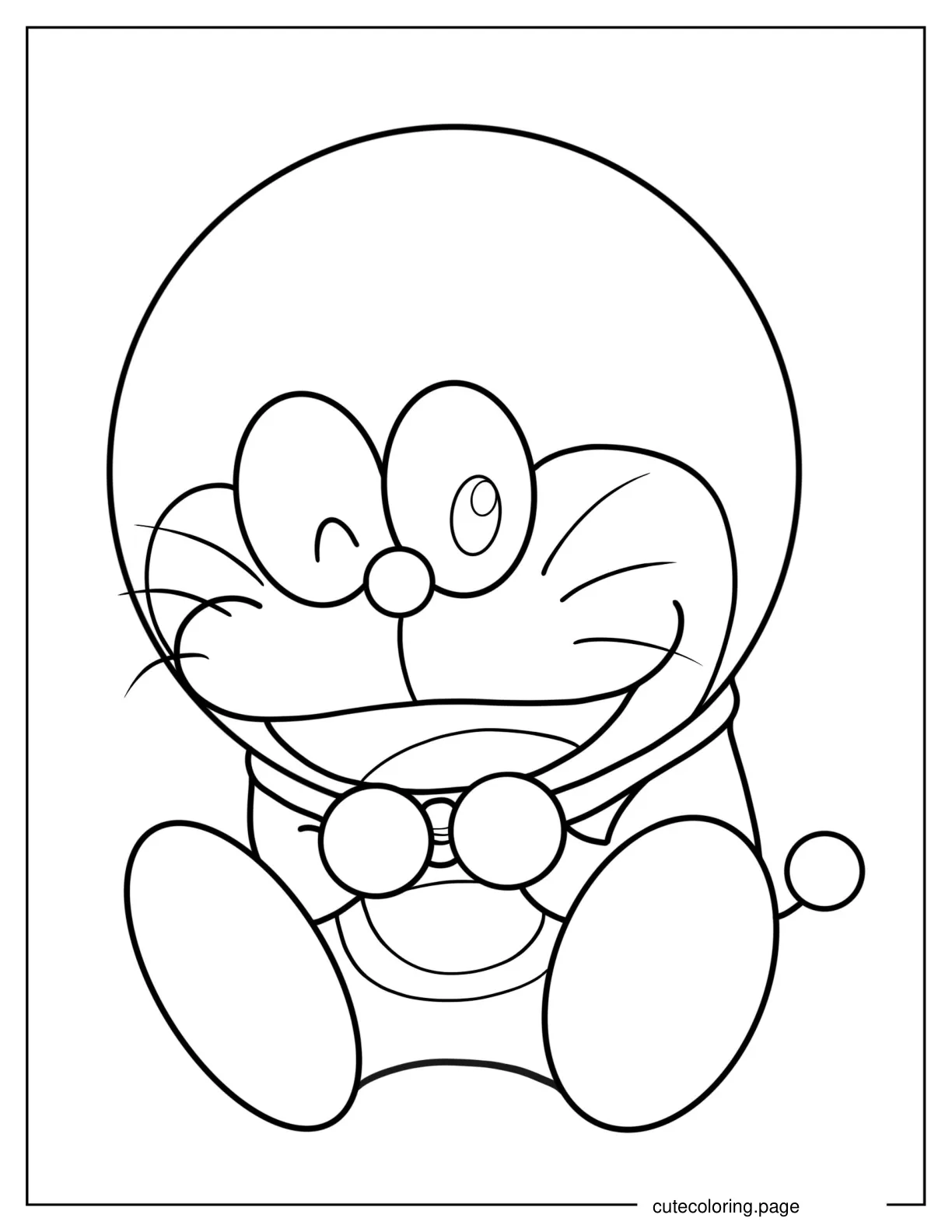 Coloring Page Of Kawaii Doraemon coloring page