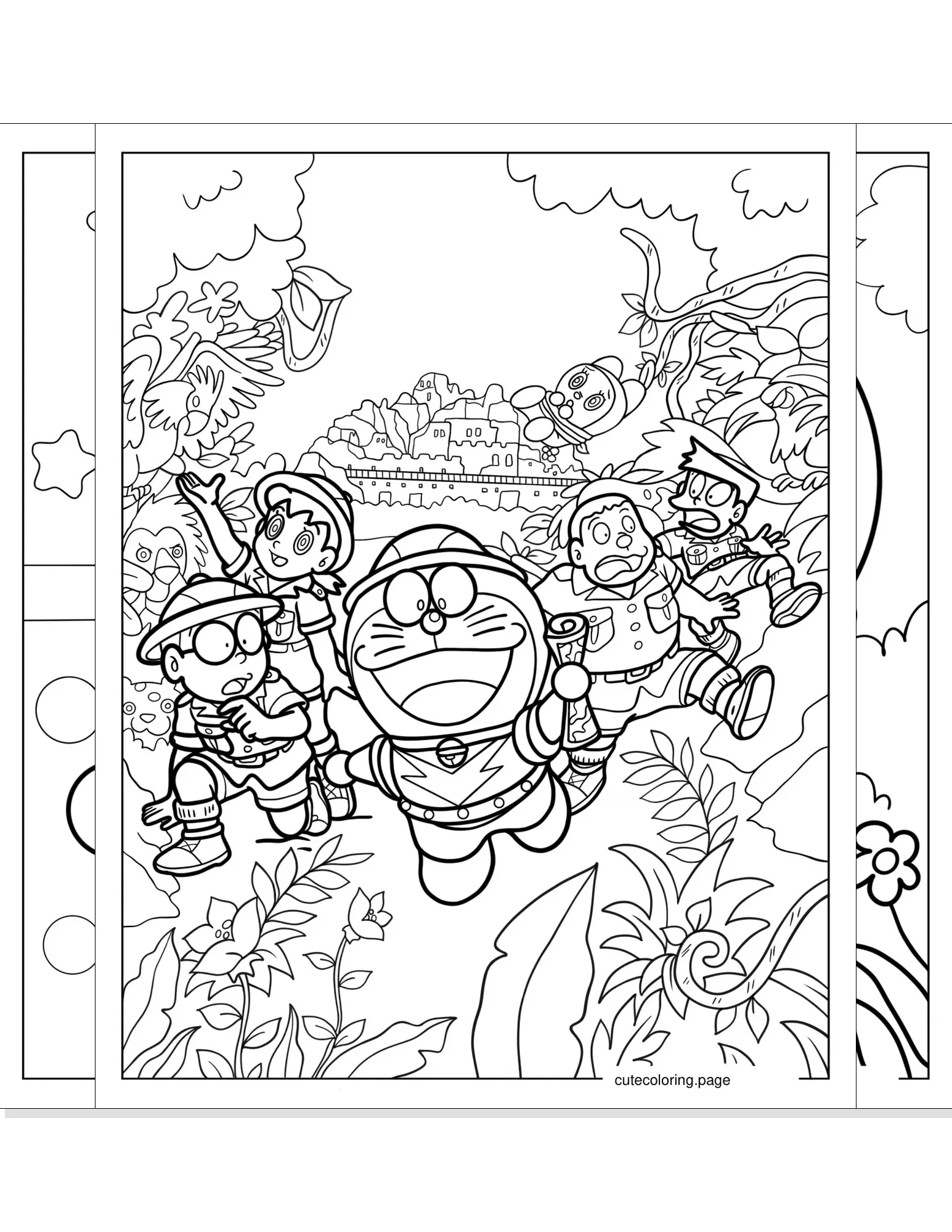 doraemon coloring pages coloring page