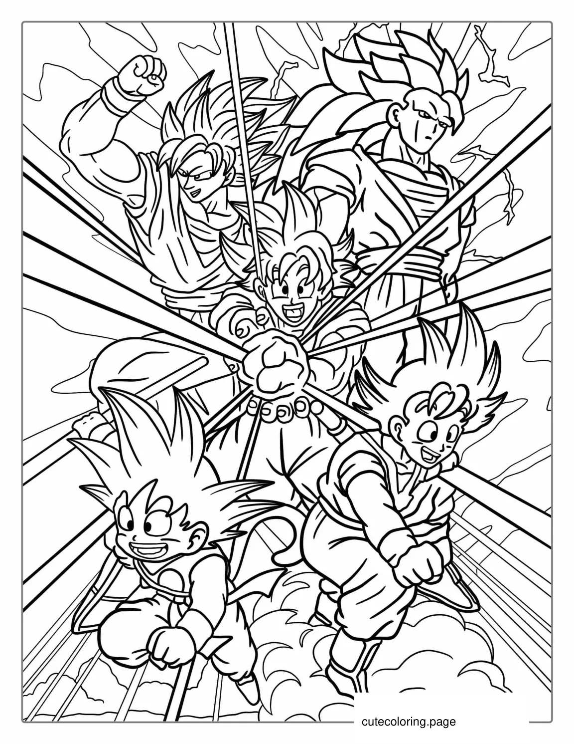 Dragon Team Coloring Page coloring page