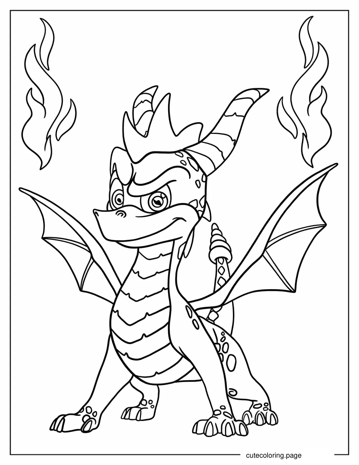 Spyro the Dragon Coloring Page coloring page