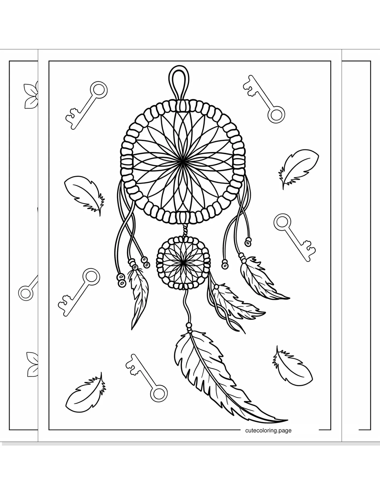 dreamcatcher coloring pages coloring page