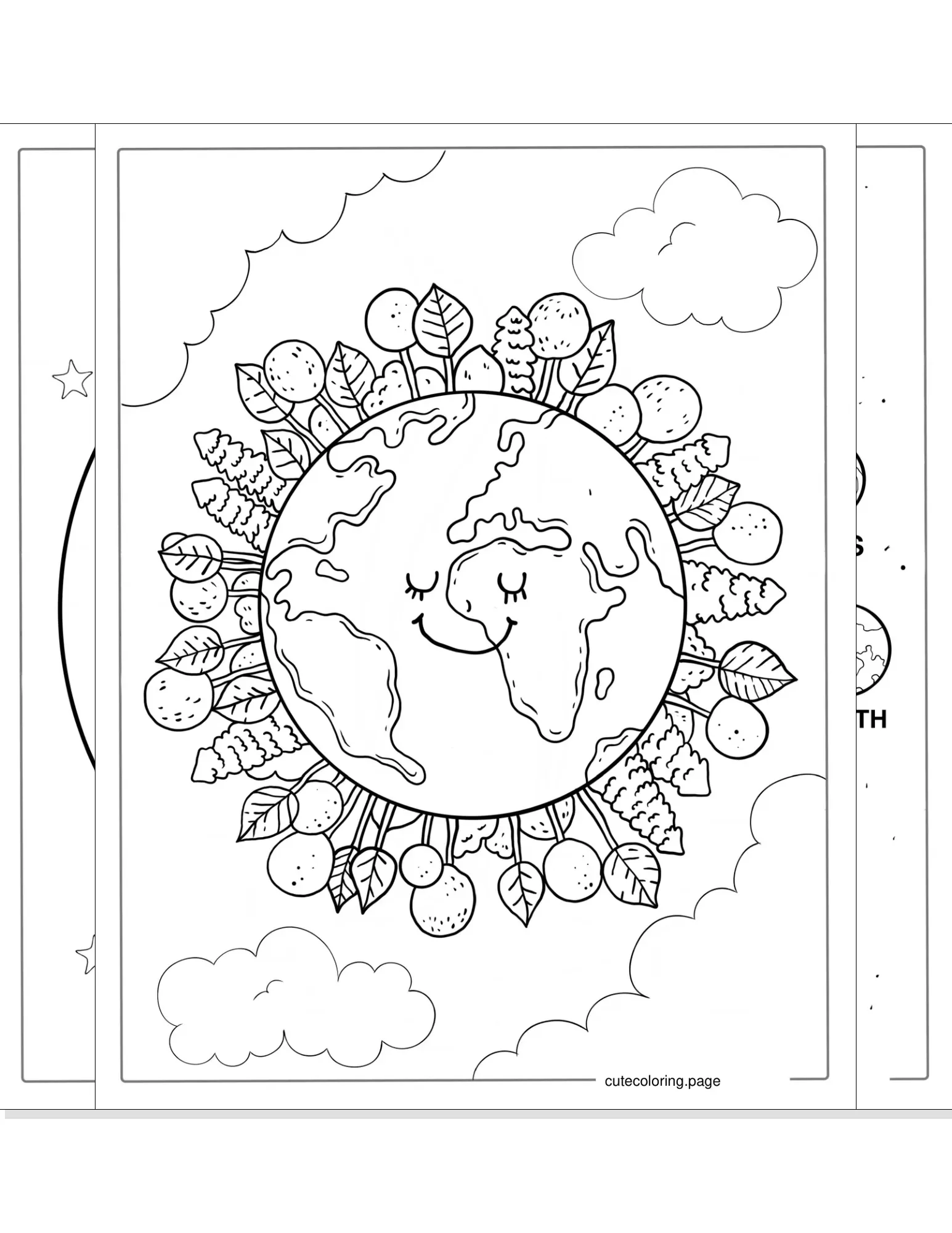 earth coloring pages coloring page