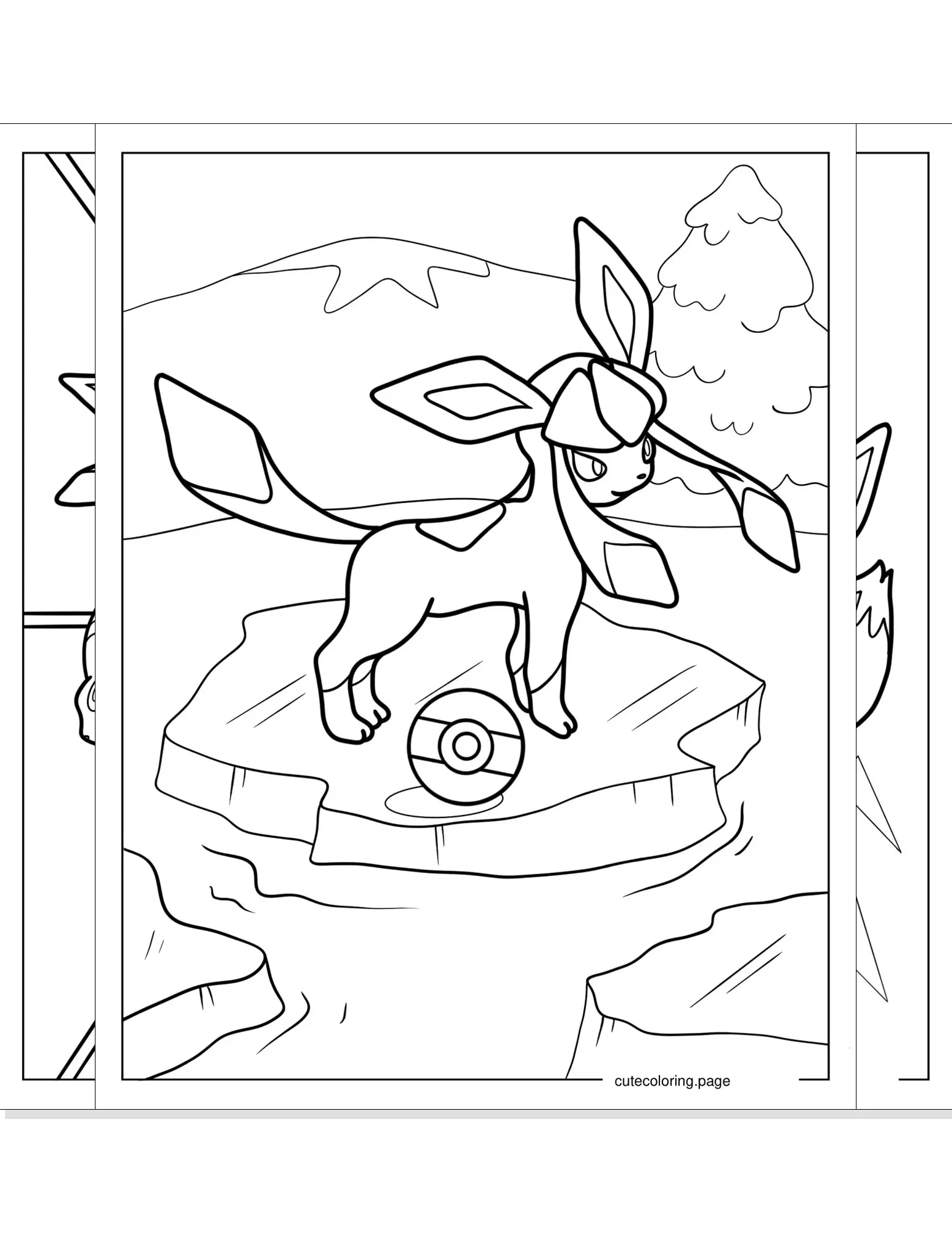 eevee coloring pages coloring page