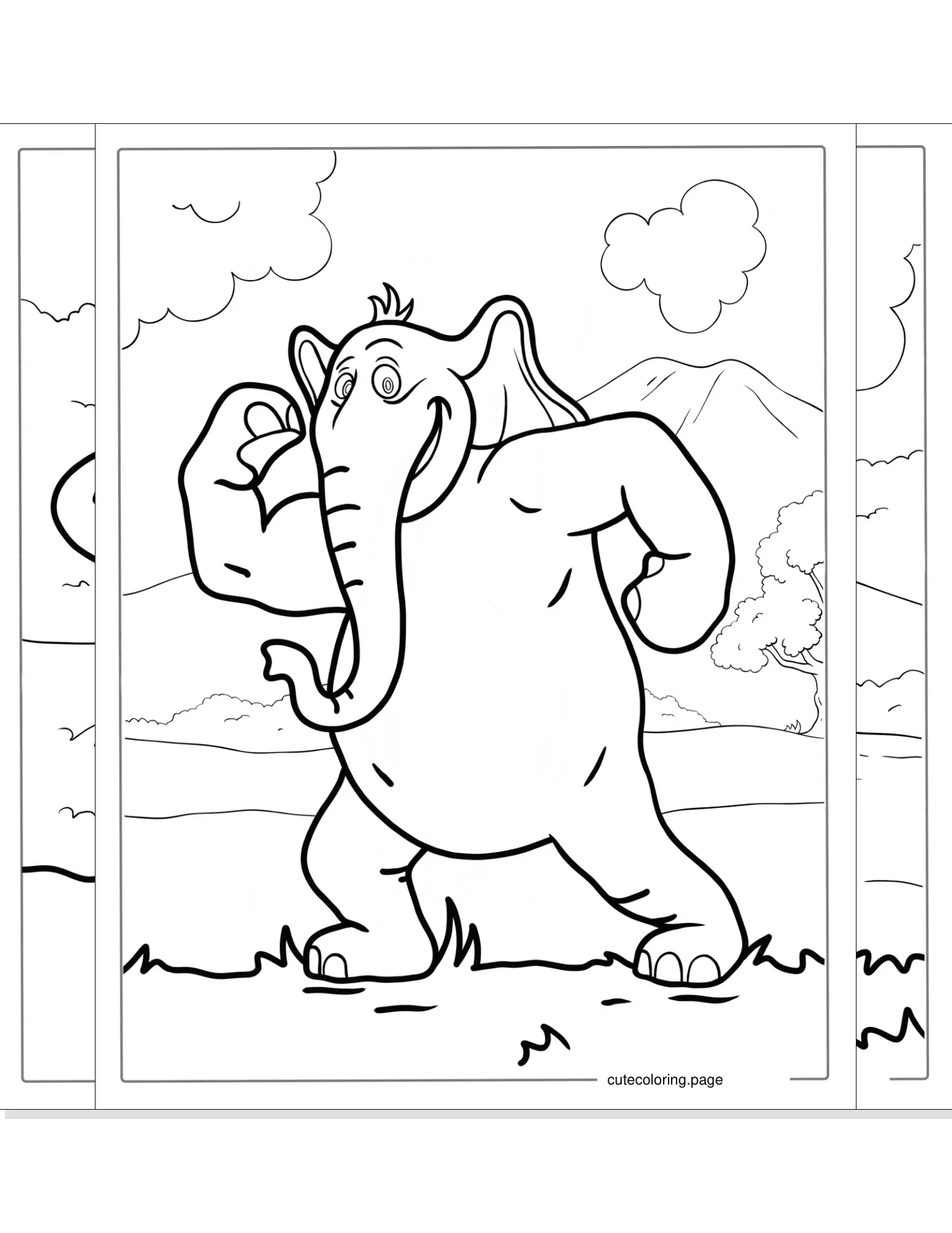 elephant coloring pages coloring page