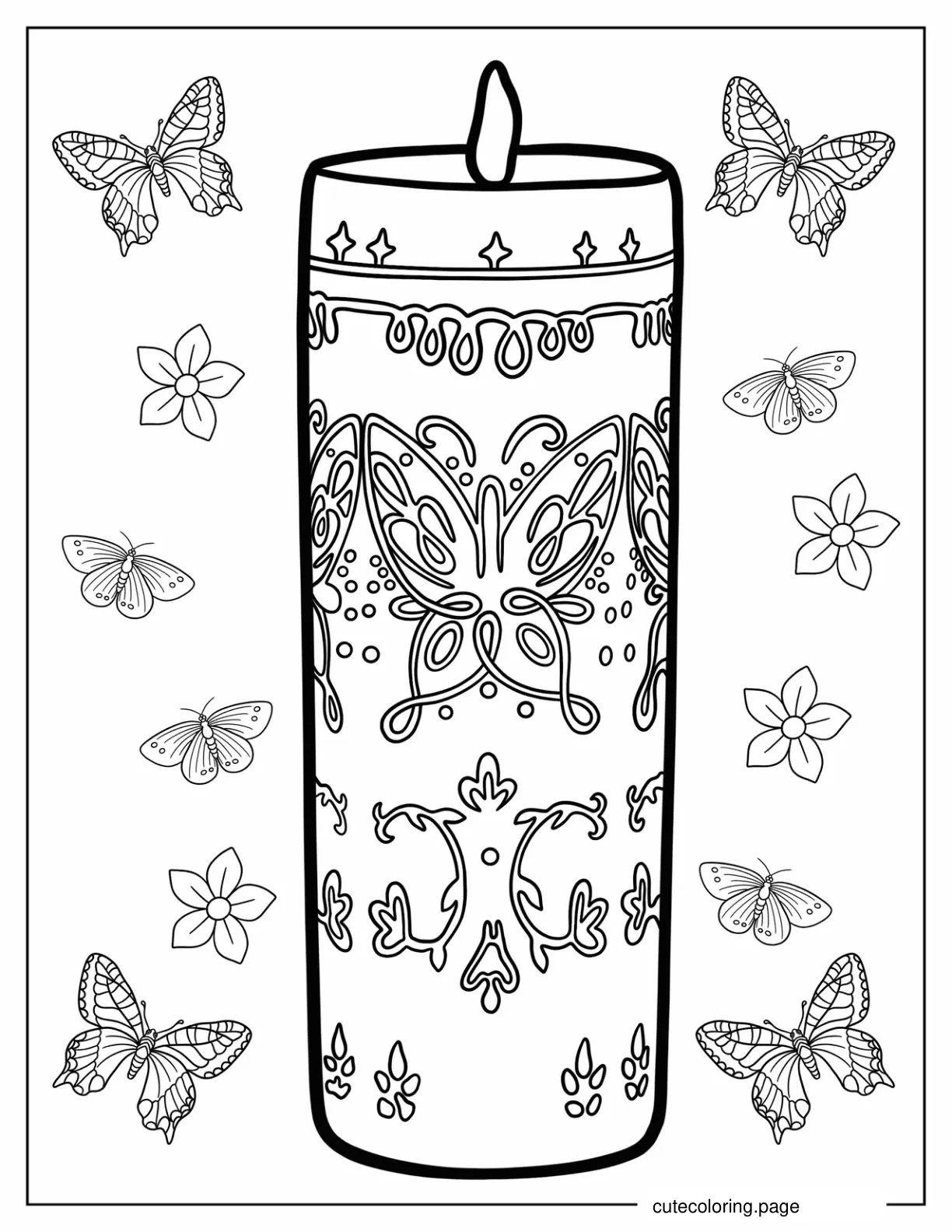 Encanto Magical Candle coloring page