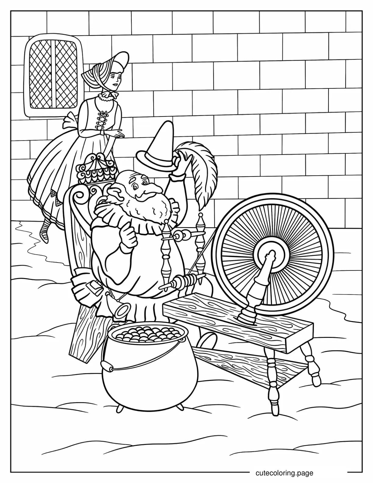 Coloring Page Of Rumpelstiltskin coloring page