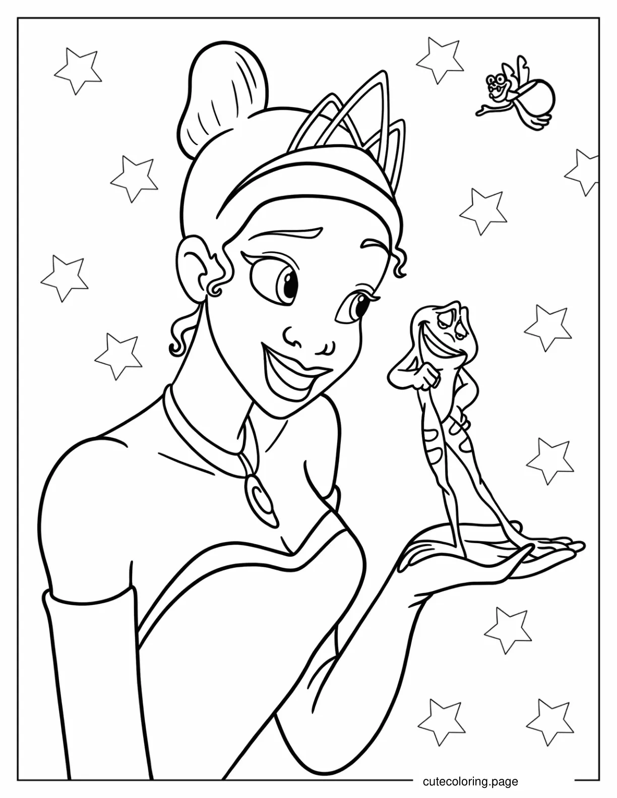 Disney_s The Princess And The Frog Coloring Sheet coloring page