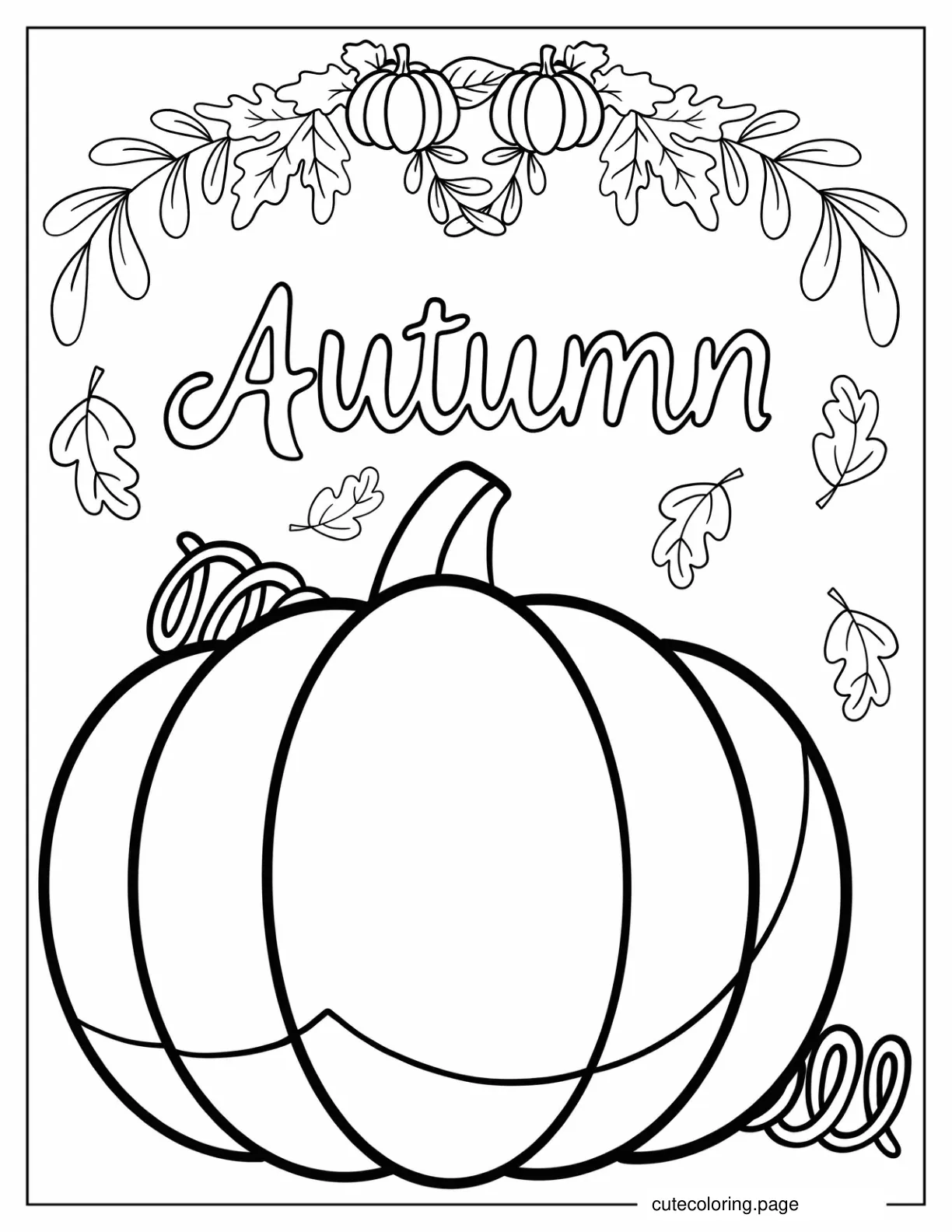 Coloring Page Of Giant Pumpkin coloring page