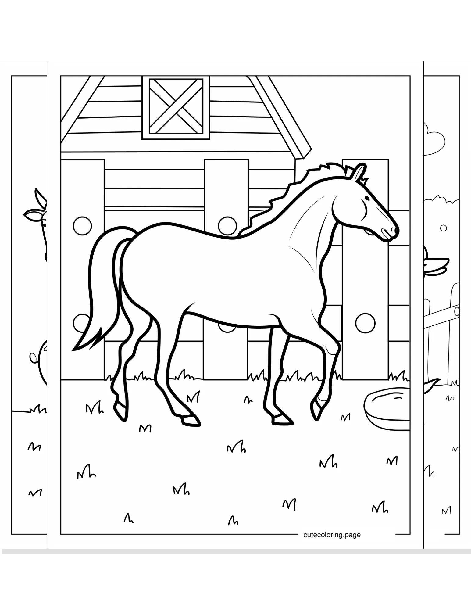 farm animals coloring pages coloring page