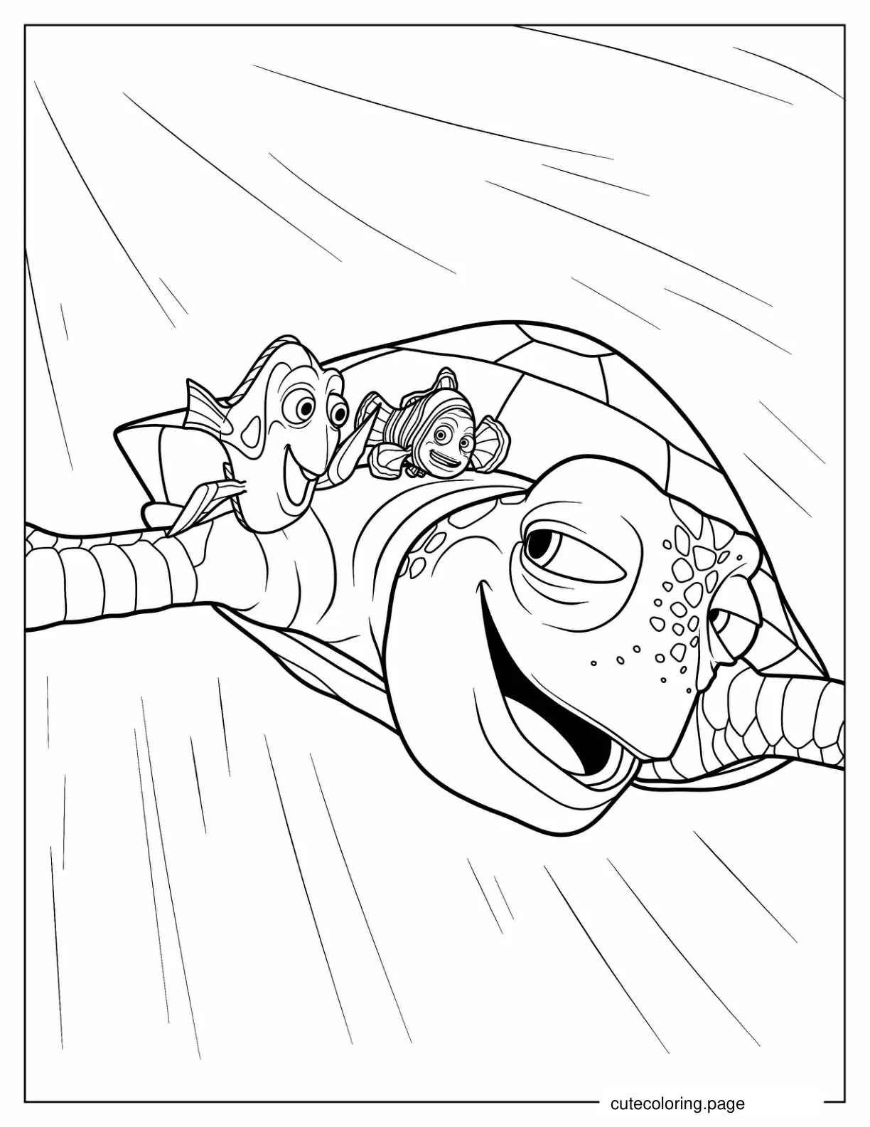 Coloring Page Of Crush The Turtle coloring page