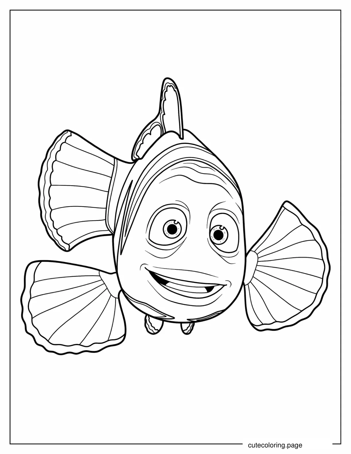 Coloring Page Of Marlin From Finding Nemo coloring page