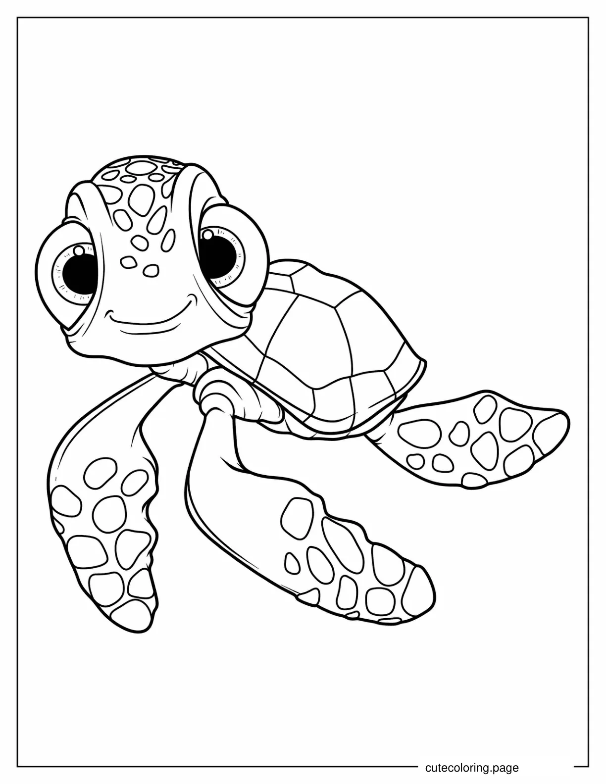 Squirt From Finding Nemo To Color coloring page