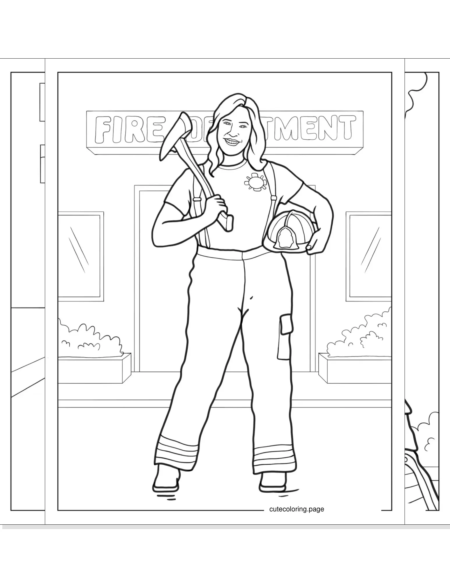 firefighter coloring pages coloring page