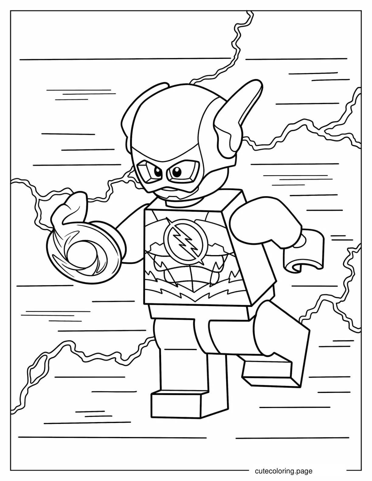 Coloring Page Of Lego Flash coloring page